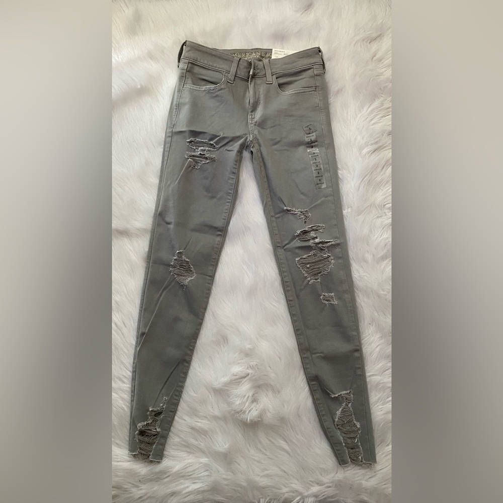 American Eagle Gray Women Jeans